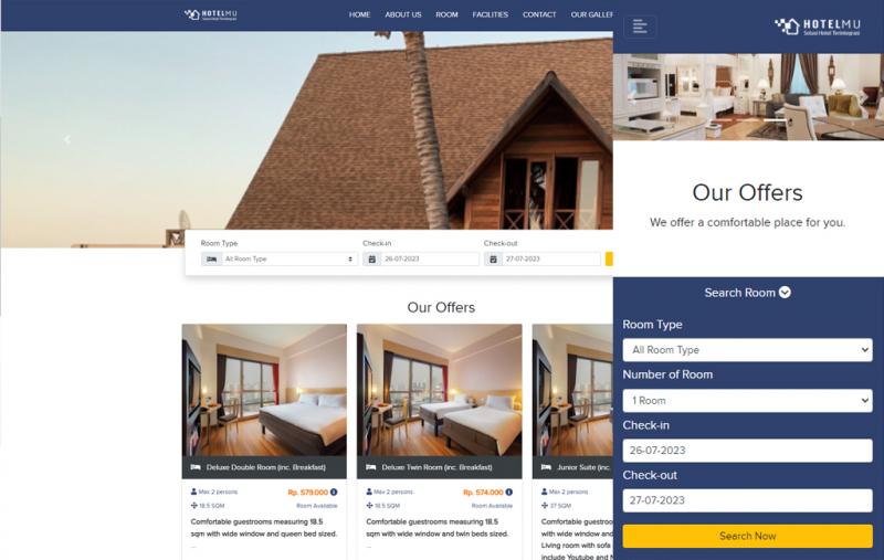 Mencari Website Hotel Murah dengan Landing Page sebagai Media Promosi dan D